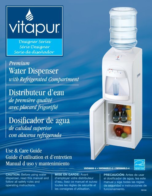 Dispensador de agua de botellón SERIE 3 Dispensador de agua y