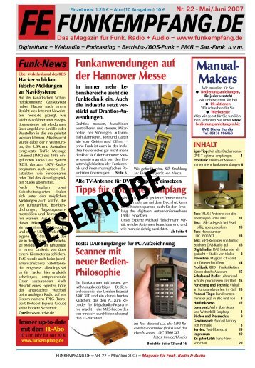 FEFunk-News - Radio-Scanner