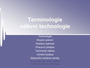 Terminologie oděvní technologie