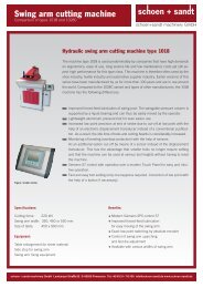 Differences - schoen + sandt machinery GmbH