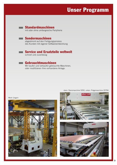 Wir stellen uns vor - schoen + sandt machinery GmbH