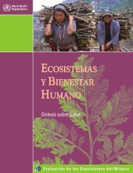 ecosistemas y bienestar humano ecosistemas y bienestar humano