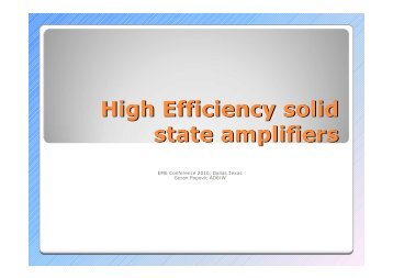 AD6IW - High Efficiency Solid State amplifiers - NTMS