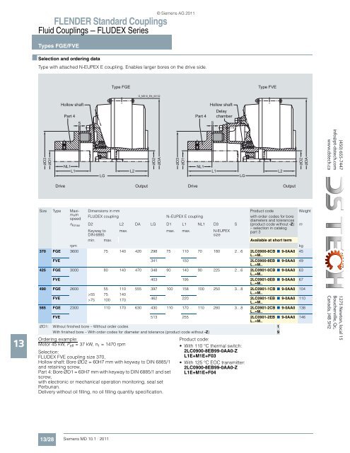 FLENDER Standard Couplings - DS TECH