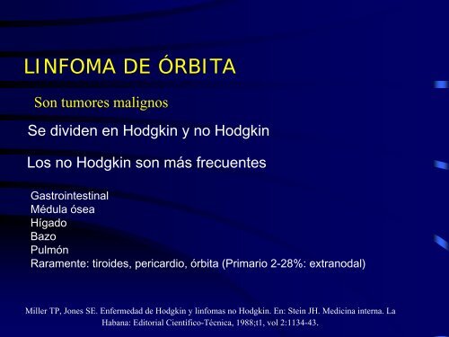 linfoma de órbita - Hospital General de México