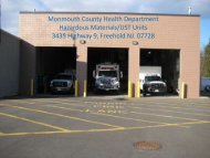 MCHD Hazmat Program Overview Presentation - Monmouth County