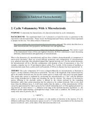 2. Cyclic Voltammetry With A Microelectrode