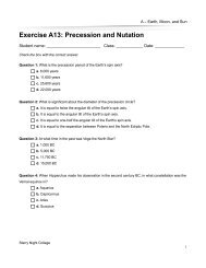 Precession and Nutation - Starry Night Education