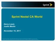 Sprint Nextel CA World - CA.com