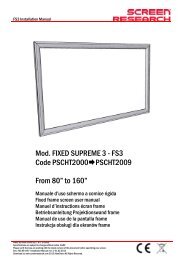 Mod. FIXED SUPREME 3 - FS3 Code ... - Screen Research