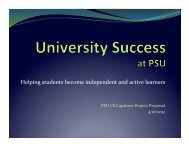 University Success CS Capstone Presentation 120416.pptx - PSU CS