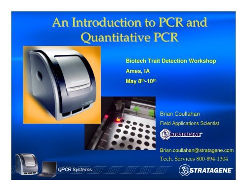 An Introduction to PCR and Quantitative PCR