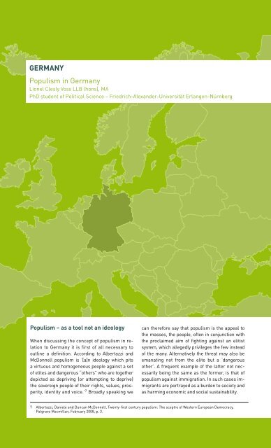 Populism in Central and Eastern Europe â Challenge for the Future?