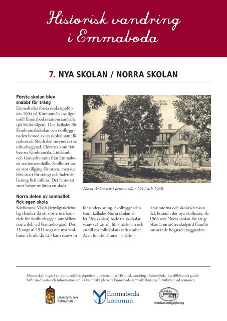 Historisk vandring i Emmaboda - skyltar.pdf - Emmaboda kommun