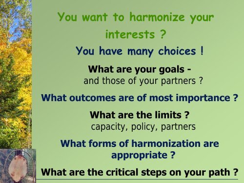 What is harmonization - Canadian Institute of Forestry