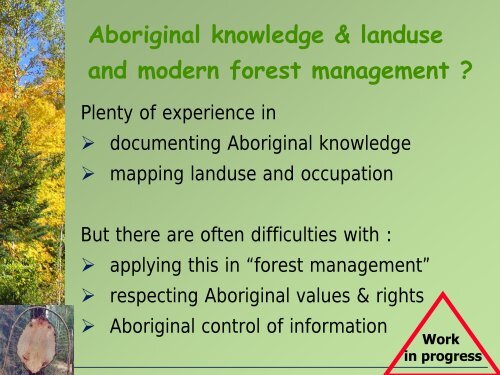 What is harmonization - Canadian Institute of Forestry