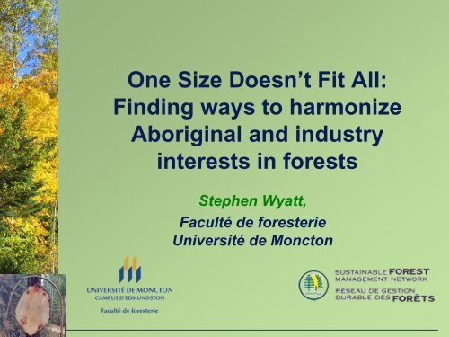 What is harmonization - Canadian Institute of Forestry