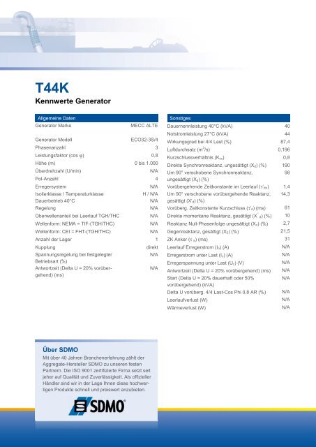 SDMO T44K - HO-MA-Notstrom