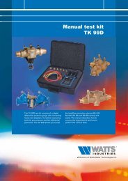 Manual test kit TK 99D - Watts waterbeveiliging
