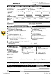 Formular 1.01 Baugesuch - Tscheppach