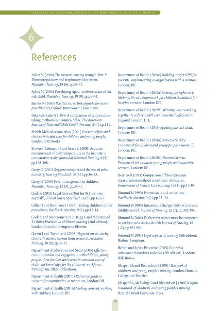 Standards for assessing, measuring and monitoring vital signs in ...