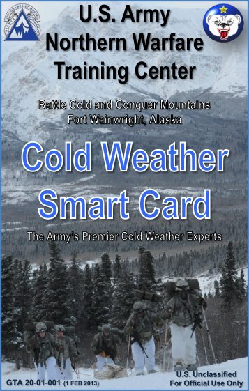 Cold Weather Smart Card - Fort Wainwright - U.S. Army