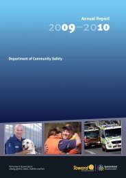 Annual Report - Department of Community Safety - Queensland ...