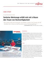 Referenzbericht Sartorius Hochverfuegbarkeit - GOB Software ...