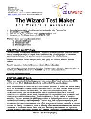 The Wizard Test Maker - Eduware