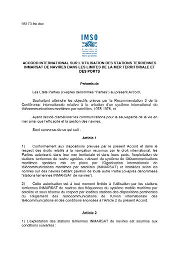 95173.fre.doc ACCORD INTERNATIONAL SUR L ... - IMSO