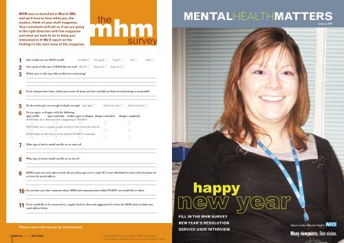 Mhm January 2007 West London Mental Health Nhs Trust