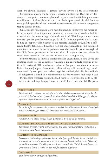 1787: la Camera di Commercio conta le sue imprese