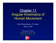 Chapter 11 Angular Kinematics of Human Movement