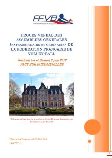 Procès-Verbal AG 2012 - PACY SUR EURE/MENILLES