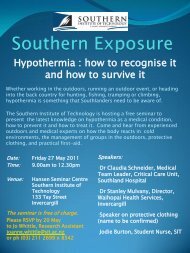 Southern Exposure - New Zealand Mountain Safety Council