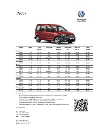 Caddy - Moller Auto Alytus