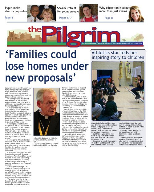 Issue 02 - The Pilgrim - February 2012 - The newspaper of the Archdiocese of Southwark