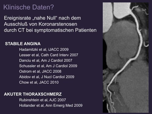 Die Rolle der Schnittbildgebung aus der Sicht der Kardiologie