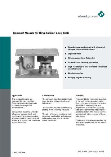 Compact Mounts for Ring-Torsion Load Cells - graviconcept