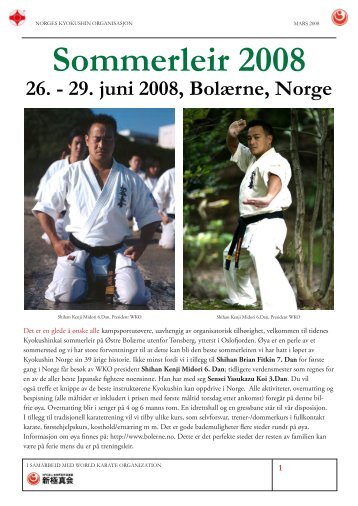 Sommerleir 2008 - Swedish Karate Kyokushinkai