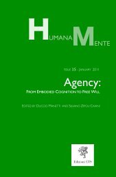 From Embodied Cognition to Free Will - Humana.Mente