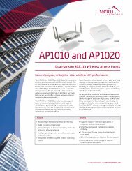 AP1010 & AP1020 - Meru Networks