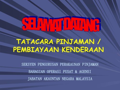 pinjaman motosikal kakitangan kerajaan