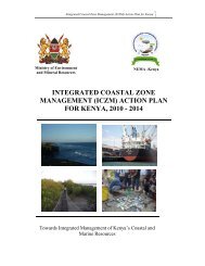 integrated coastal zone management (iczm) action plan for kenya ...