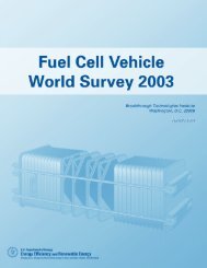 Fuel Cell Vehicle World Survey 2003-Introductory ... - Fuel Cells 2000