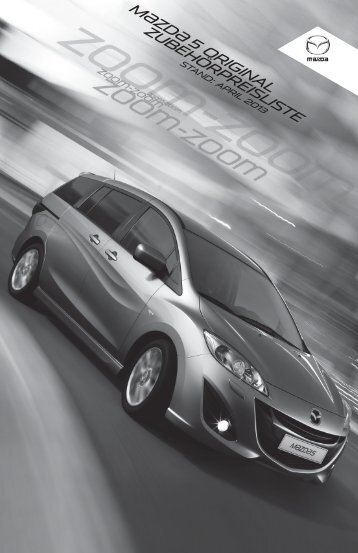 ZubehÃ¶rprospekt Mazda 5 Typ CW - Autohaus Vollmari GmbH