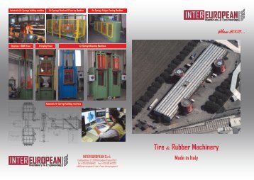 INTEREUROPEAN Brochure - INTEREUROPEAN MACHINERY