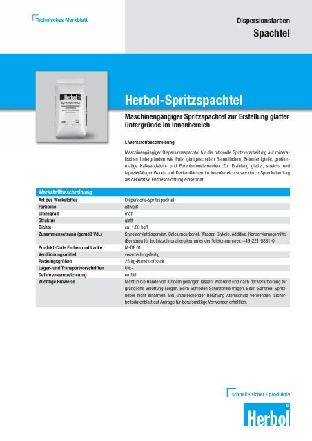 Herbol-Spritzspachtel