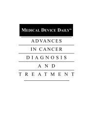 advances in cancer diagnosis andtreatment - Medical Device Daily