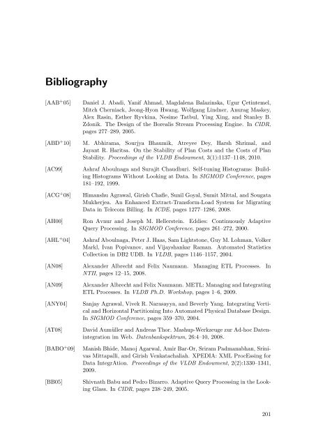 Cost-Based Optimization of Integration Flows - Datenbanken ...